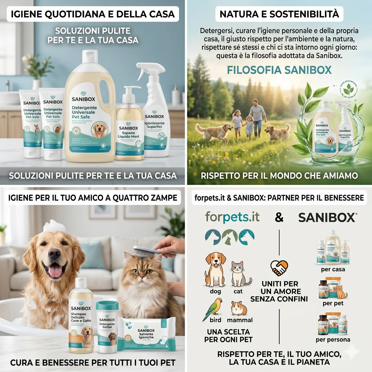 Sanibox Detergersi, curare l'igiene personale e della propria casa