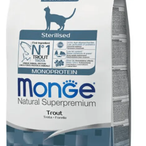 monge natural superpremium sterilised al tonno gatto 10 kg