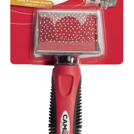 camon cardatore con denti in acciaio e punte arrotondate