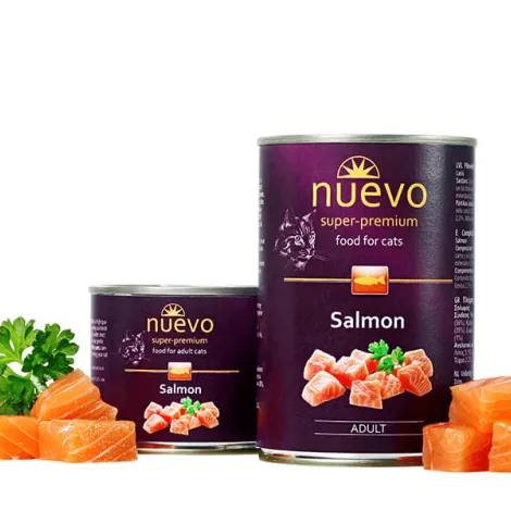nuevo adult umido per gatti al salmone