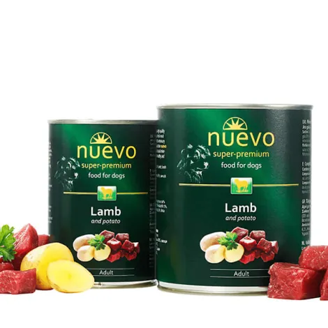 nuevo adult umido per cani agnello e patata