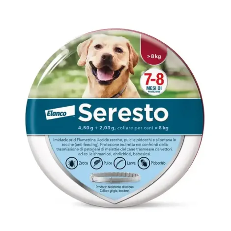 seresto collare antiparassitario per cani oltre gli 8 kg