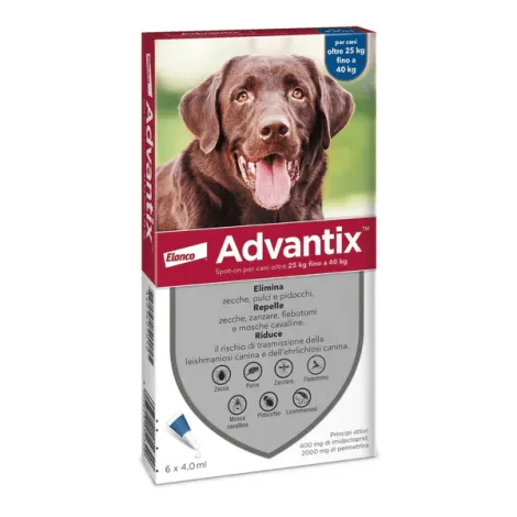 advantix spot on per cani oltre i 25 kg fino a 40 kg