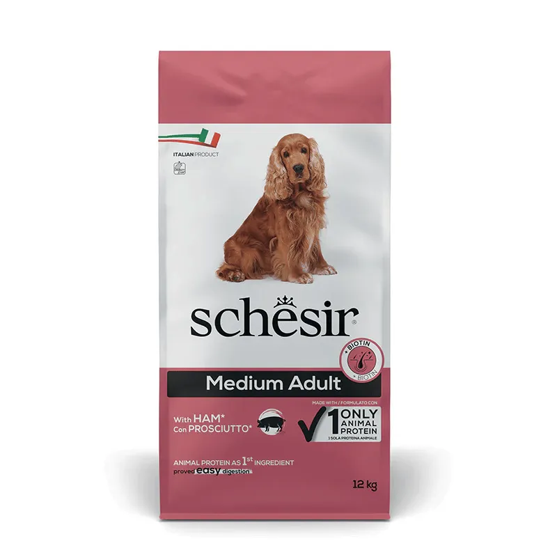 schesir adult monoproteico al prosciutto 12 kg - Vista Principale 2