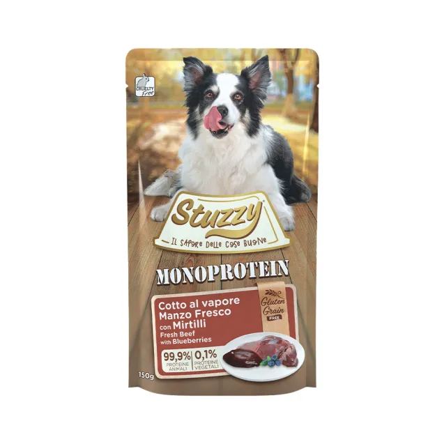 Immagine di anteprima del prodotto dal titolo: stuzzy monoprotein manzo con mirtilli 150 gr