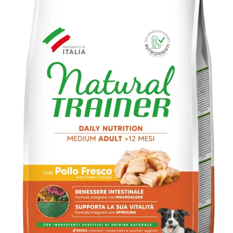 natural trainer daily nutrition medium adult con pollo fresco 3 kg