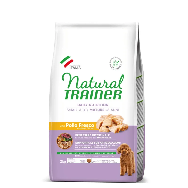 natural trainer daily nutrition small&toy mature con pollo fresco 2 kg - Vista Principale 2
