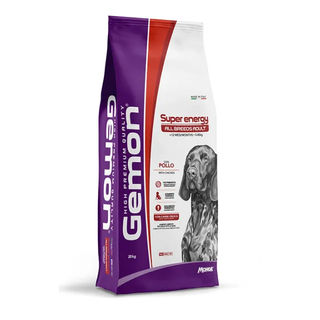 gemon super energy all breeds adult con pollo 20 kg
