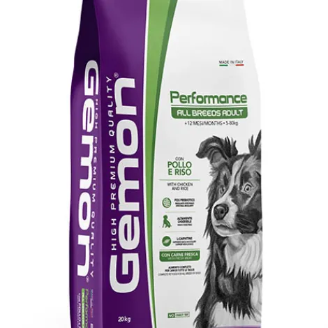 gemon performance all breeds adult con pollo e riso 20 kg