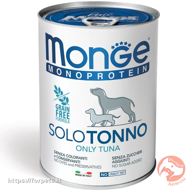 Monge Monoprotein Paté Solo Tonno
