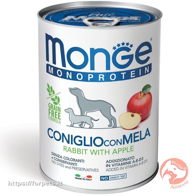Monge Monoprotein Paté Coniglio con Mela