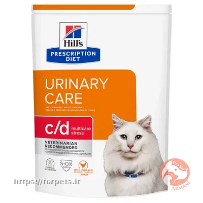 Hill's Prescription Diet c/d Multicare Stress Urinary crocchette per gatto - Pollo 3kg