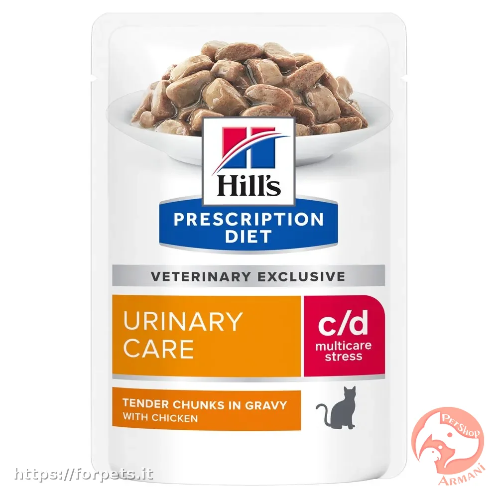 Hill's Prescription Diet c/d Urinary Care Multicare Stress Alimento Umido per Gatti