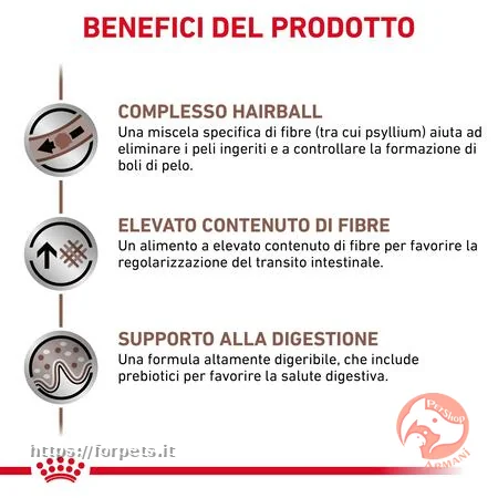 Royal Canin Veterinary Diet Gastrointestinal Hairball Gatto 2 kg - Altra Vista Secondaria