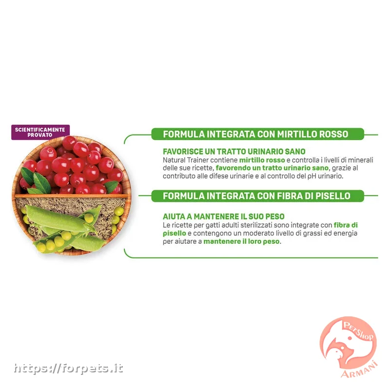 Natural Trainer Cat Adult Sterilised con Prosciutto crudo ACQUISTABILE A PESO - Vista Principale 2