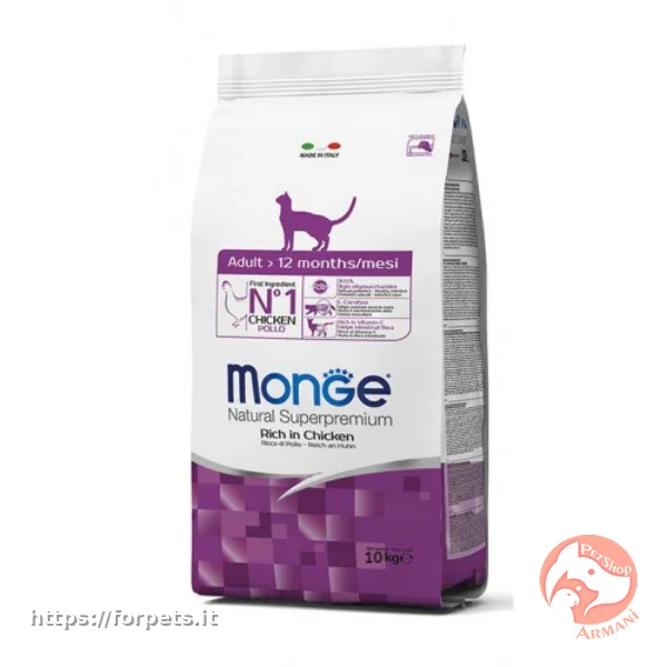 Monge Natural Superpremium Adult Cat Ricco in Pollo ACQUISTABILE A PESO