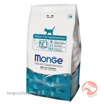 Monge Natural Superpremium Kitten Ricco di Pollo AQUISTABILE A PESO