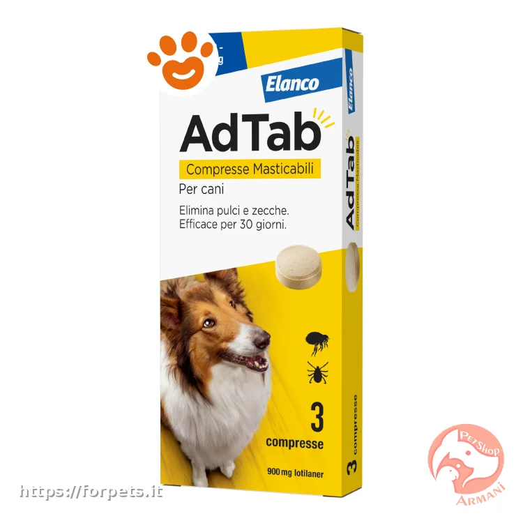 Ad Tab compresse masticabili per cani dai 22kg ai 45kg
