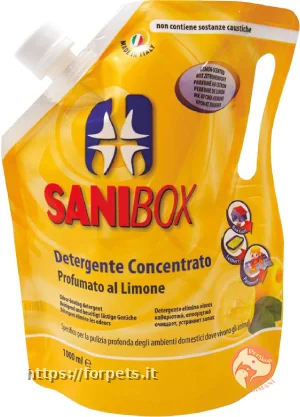 Sanibox detergente concentrato profumato al limone - Vista Principale