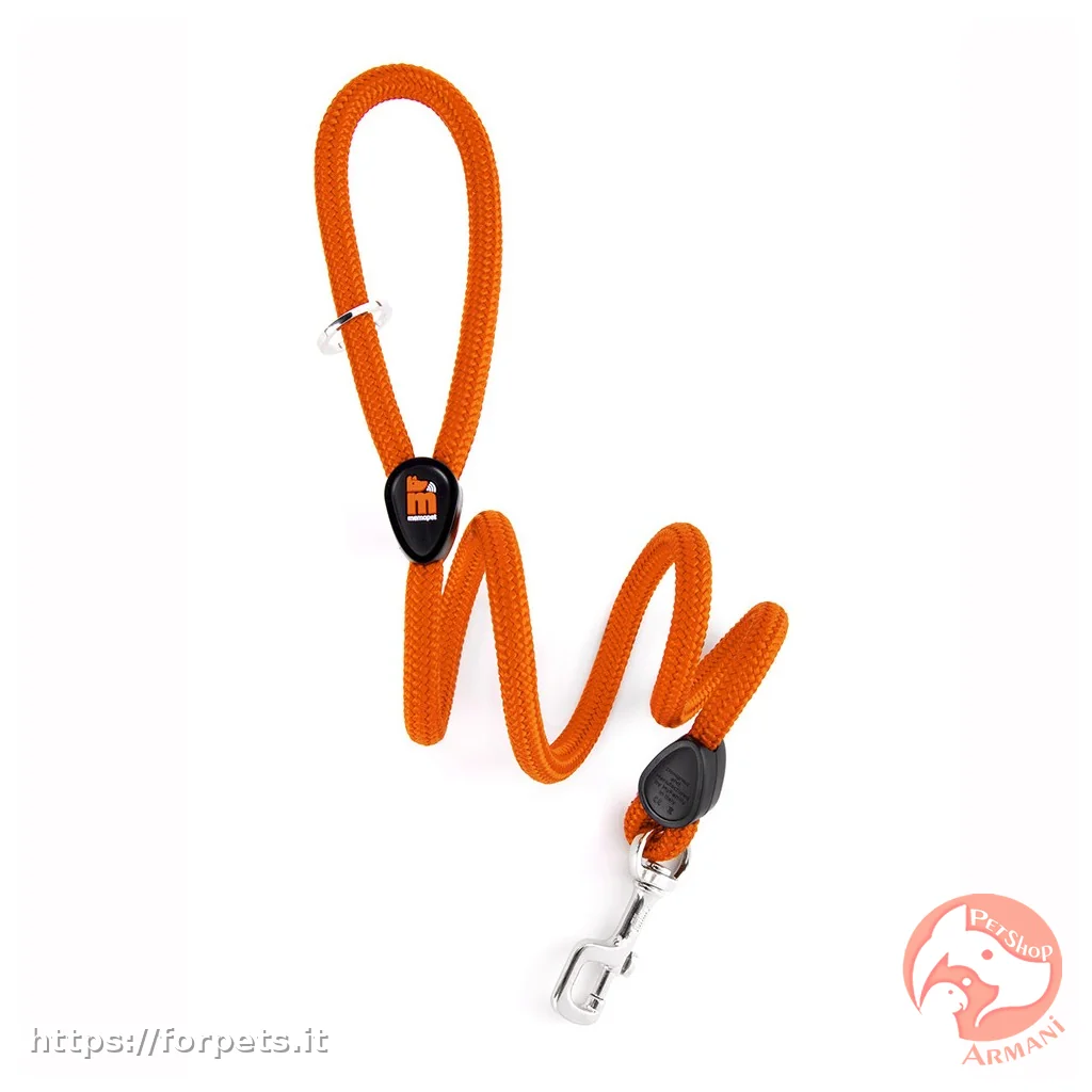 Guinzaglio in Corda memopet arancione 110cm spessore 0,8cm - Altra Vista Secondaria