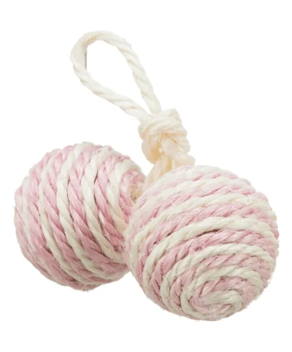 Immagine di anteprima del prodotto dal titolo: 2 palline con corda per gatti