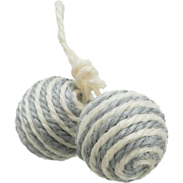 2 palline con corda per gatti - Altra Vista Secondaria